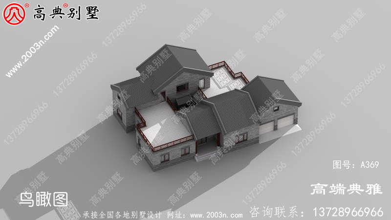 中式精致的两层农村自建住宅设计，带储藏室
