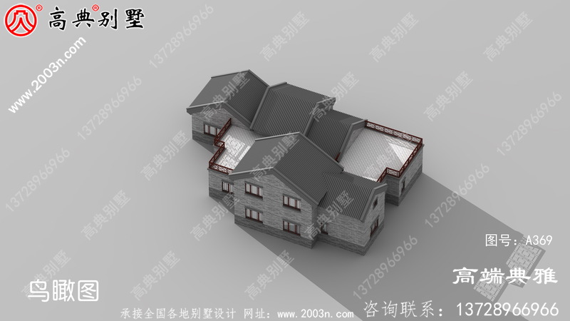 中式精致的两层农村自建住宅设计，带储藏室