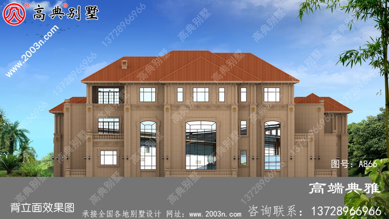 中国南方新农村豪华大户型三层房屋设计图全集