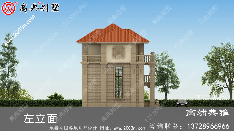 双复式三层别墅房屋的设计图包括效果照片