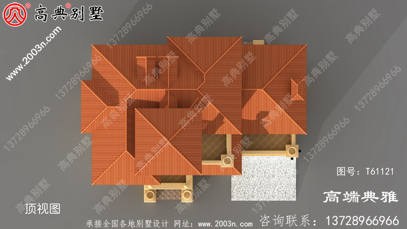 189平米乡村三层别墅CAD设计图及设计效果图