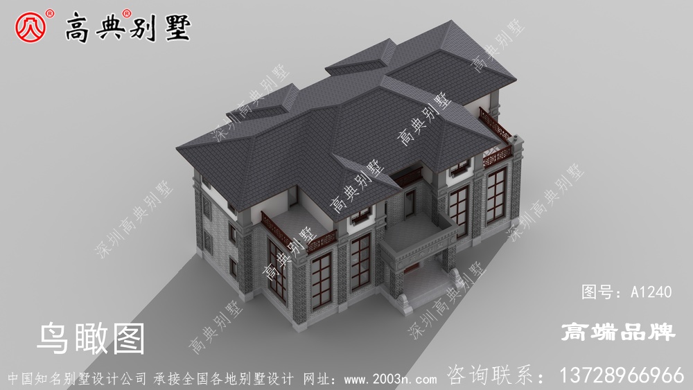 中式三层别墅设计图纸